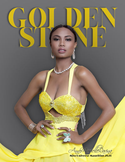 Ms. Universe Mauritius 2021 Chooses Golden Stone Jewelry